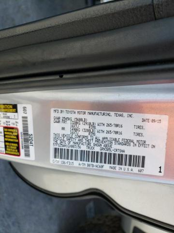 5TFSZ5AN1GX003156 - 2016 TOYOTA TACOMA ACCESS CAB 银色 照片 12