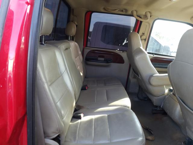 1FTSW31P24EA20988 - 2004 FORD F350 SRW SUPER DUTY RED photo 6