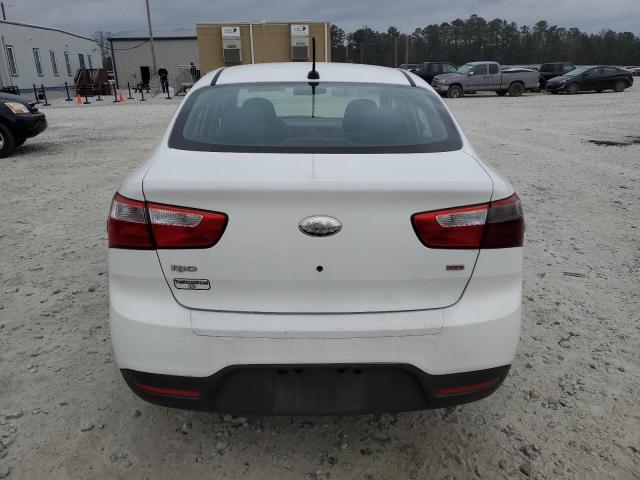 KNADM4A31D6236582 - 2013 KIA RIO LX WHITE photo 6