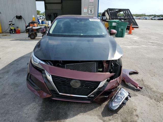 3N1AB8CV7NY208283 - 2022 NISSAN SENTRA SV MAROON photo 5