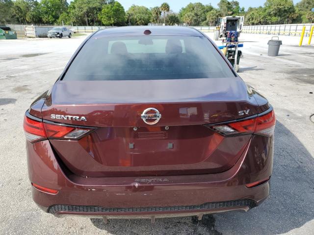 3N1AB8CV7NY208283 - 2022 NISSAN SENTRA SV MAROON photo 6