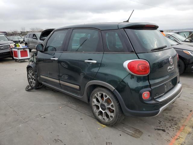 ZFBCFADH9EZ017757 - 2014 FIAT 500L TREKKING GREEN photo 2