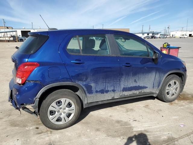 3GNCJKSBXHL155553 - 2017 CHEVROLET TRAX LS BLUE photo 3