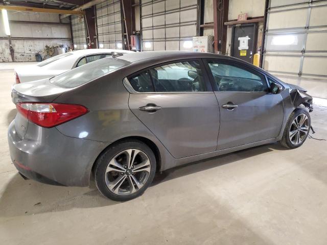 KNAFX4A86F5344524 - 2015 KIA FORTE EX GRAY photo 3