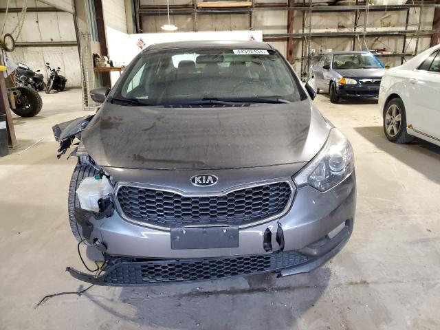 KNAFX4A86F5344524 - 2015 KIA FORTE EX GRAY photo 5