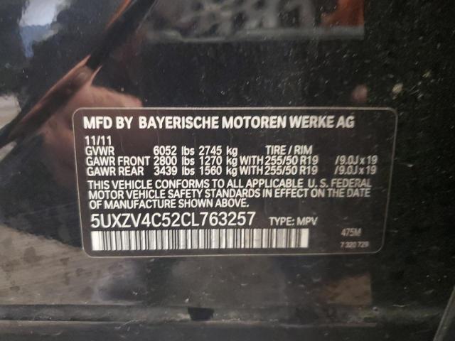 5UXZV4C52CL763257 - 2012 BMW X5 XDRIVE35I BLACK photo 13