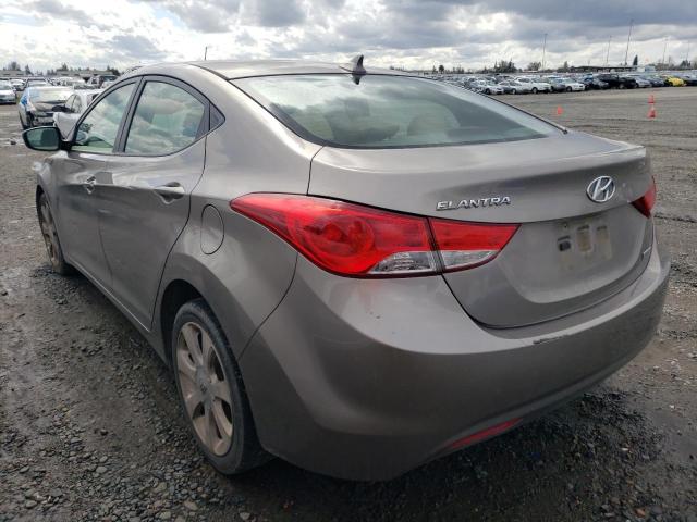 5NPDH4AE1CH087412 - 2012 HYUNDAI ELANTRA GLS GOLD photo 2