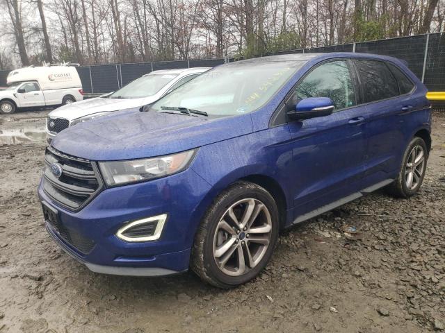 2FMTK3AP4FBC22421 - 2015 FORD EDGE SPORT BLUE photo 1