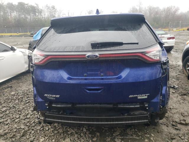 2FMTK3AP4FBC22421 - 2015 FORD EDGE SPORT BLUE photo 6