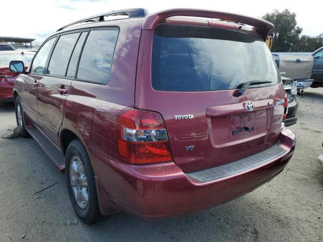 JTEDP21A770144781 - 2007 TOYOTA HIGHLANDER SPORT MAROON photo 2