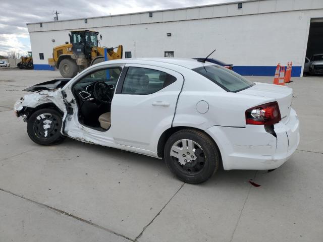 1C3CDZAB7EN196152 - 2014 DODGE AVENGER SE WHITE photo 2