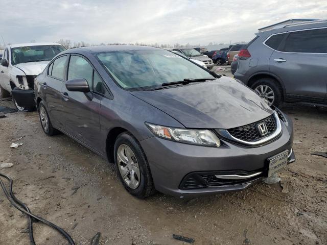 19XFB2F59FE255121 - 2015 HONDA CIVIC LX GRAY photo 4