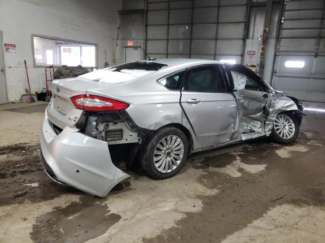 3FA6P0LUXDR274001 - 2013 FORD FUSION SE HYBRID SILVER photo 3