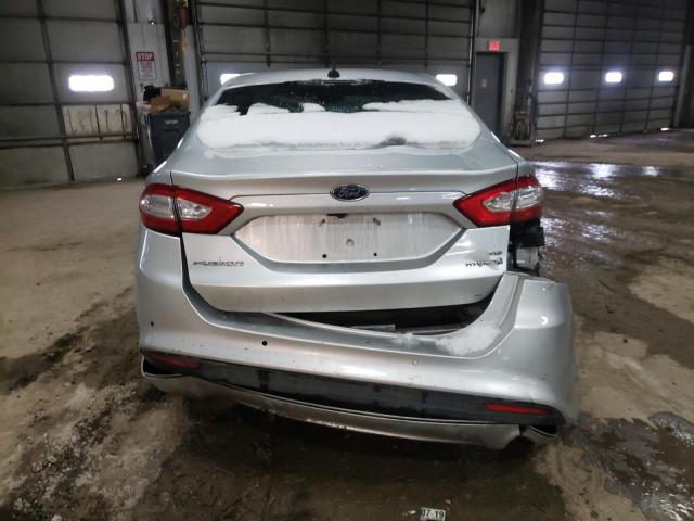 3FA6P0LUXDR274001 - 2013 FORD FUSION SE HYBRID SILVER photo 6