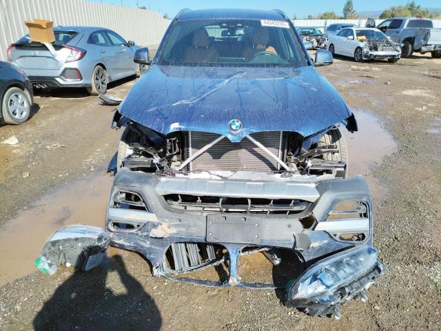 5UXTR9C52KLE19954 - 2019 BMW X3 XDRIVE30I BLUE photo 5