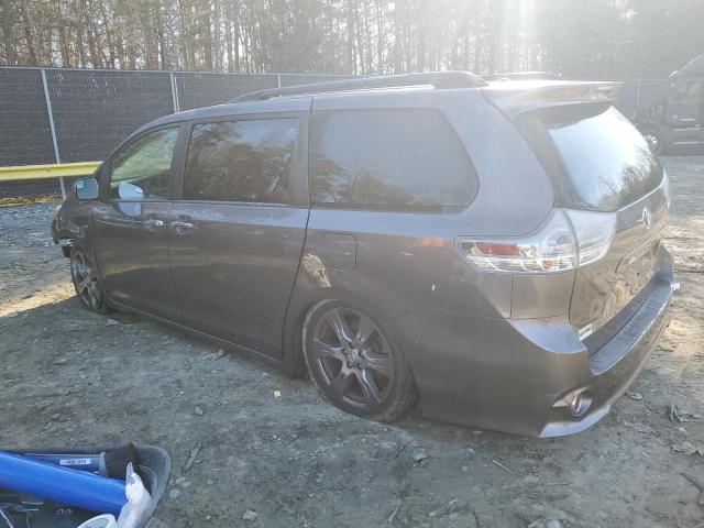 5TDXZ3DC5HS831514 - 2017 TOYOTA SIENNA SE GRAY photo 2