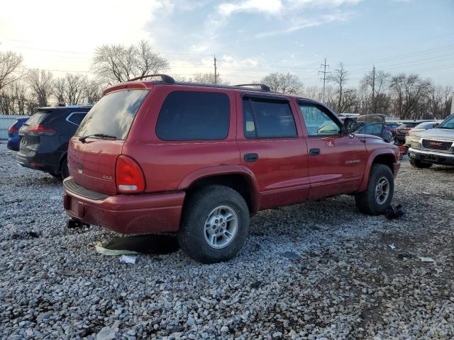 1B4HS28N6YF203764 - 2000 DODGE DURANGO BURGUNDY photo 3