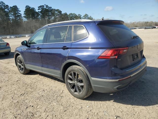 3VV3B7AX2NM052537 - 2022 VOLKSWAGEN TIGUAN SE BLUE photo 2