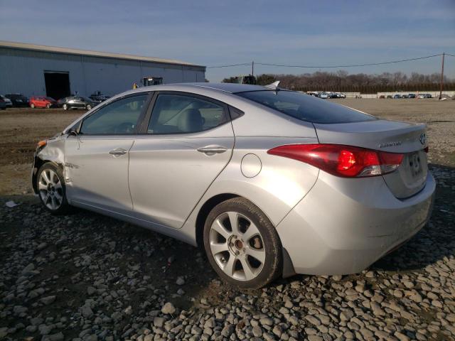 KMHDH4AE3DU844975 - 2013 HYUNDAI ELANTRA GLS SILVER photo 2