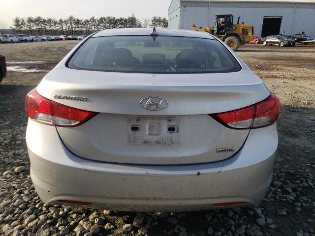 KMHDH4AE3DU844975 - 2013 HYUNDAI ELANTRA GLS SILVER photo 6