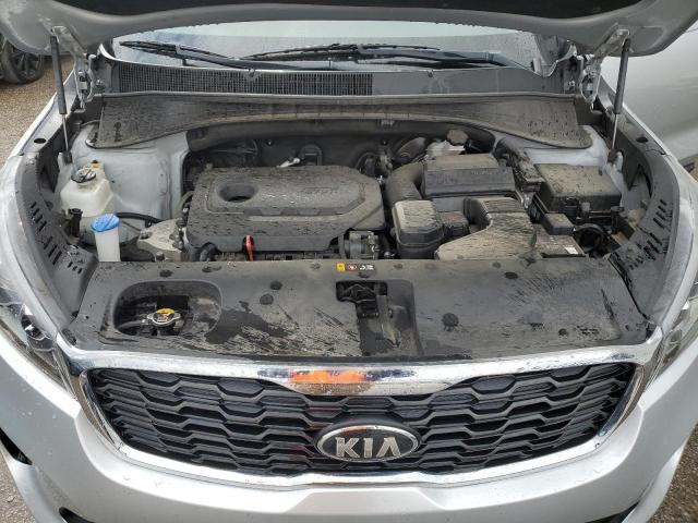 5XYPG4A38KG526917 - 2019 KIA SORENTO L SILVER photo 12