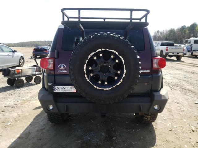 JTEBU11F770021665 - 2007 TOYOTA FJ CRUISER BURGUNDY photo 6