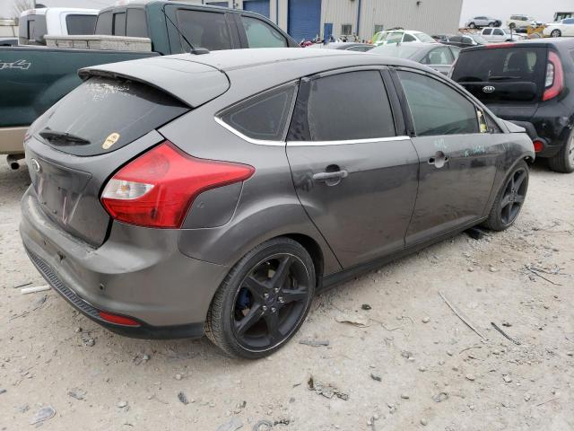 1FADP3N29EL281199 - 2014 FORD FOCUS TITANIUM GRAY photo 3