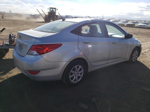 KMHCT4AE7DU498052 - 2013 HYUNDAI ACCENT GLS SILVER photo 3