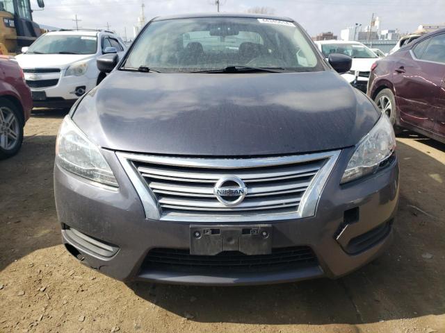 3N1AB7AP8EL672212 - 2014 NISSAN SENTRA S GRAY photo 5