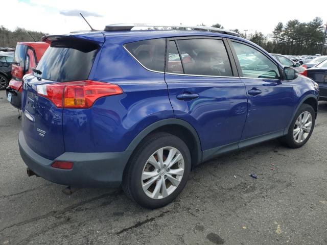 2T3DFREV2FW380567 - 2015 TOYOTA RAV4 LIMITED BLUE photo 3