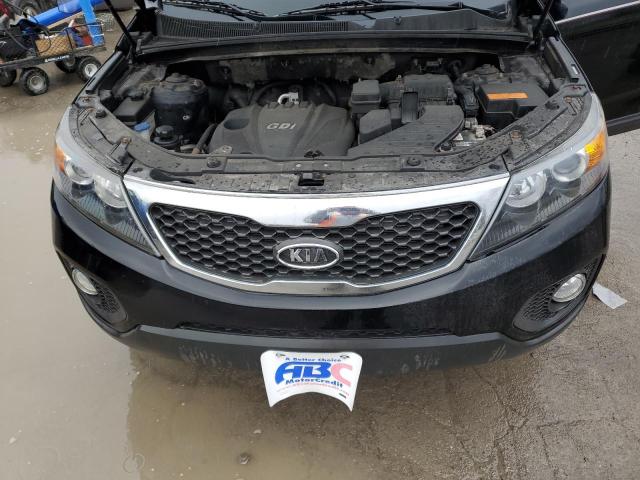 5XYKT3A67CG277165 - 2012 KIA SORENTO BASE BLACK photo 12