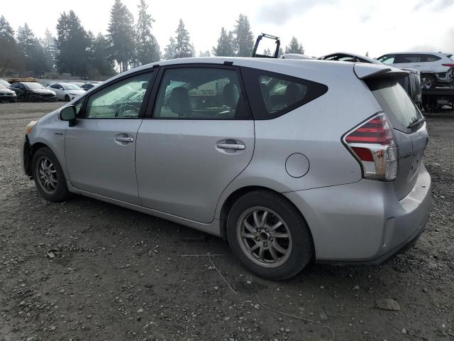 JTDZN3EU4FJ032846 - 2015 TOYOTA PRIUS V SILVER photo 2