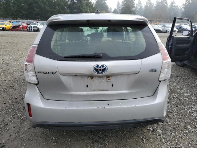 JTDZN3EU4FJ032846 - 2015 TOYOTA PRIUS V SILVER photo 6