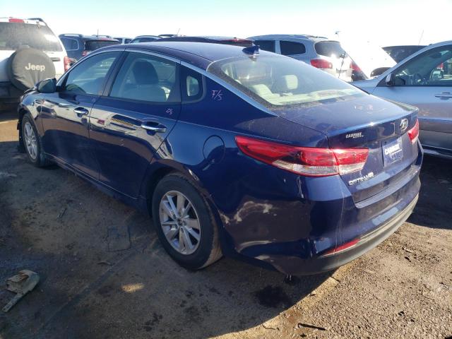 5XXGT4L37HG177500 - 2017 KIA OPTIMA LX BLUE photo 2