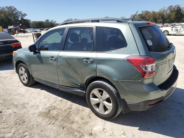 JF2SJABC8FH815397 - 2015 SUBARU FORESTER 2.5I GREEN photo 2