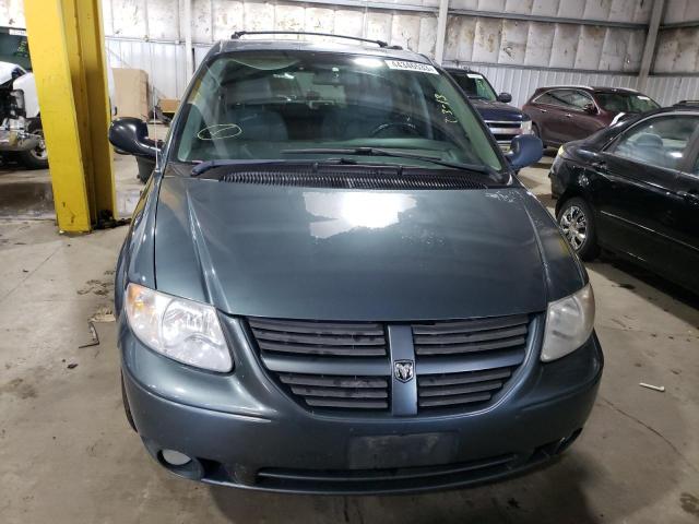 2D4GP44L47R271796 - 2007 DODGE GRAND CARA SXT BLUE photo 5