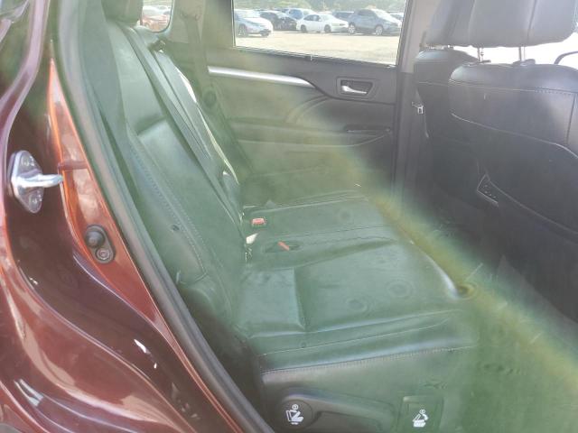 5TDKKRFH7GS130823 - 2016 TOYOTA HIGHLANDER XLE BURGUNDY photo 10