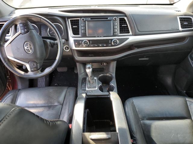 5TDKKRFH7GS130823 - 2016 TOYOTA HIGHLANDER XLE BURGUNDY photo 8