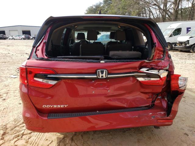 5FNRL6H6XPB007723 - 2023 HONDA ODYSSEY EXL RED photo 6