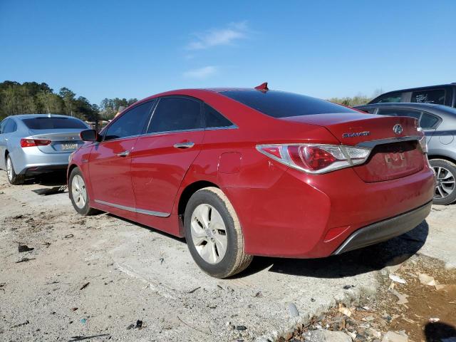 KMHEC4A49DA051272 - 2013 HYUNDAI SONATA HYBRID RED photo 2