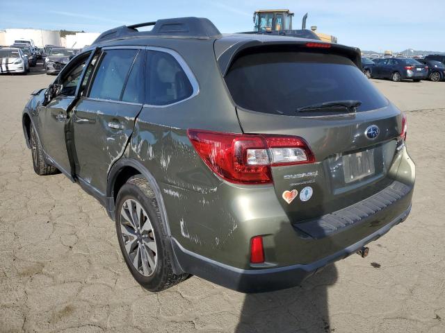 4S4BSENC8F3353608 - 2015 SUBARU OUTBACK 3.6R LIMITED GREEN photo 2