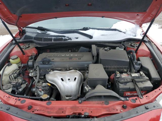 4T1BE46K77U073018 - 2007 TOYOTA CAMRY CE RED photo 11