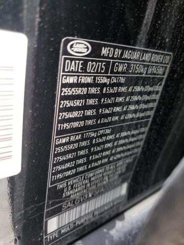 SALGV3TF5FA222269 - 2015 LAND ROVER RANGE ROVE AUTOBIOGRAPHY BLACK photo 13