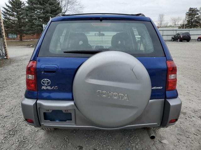 JTEHD20V546003344 - 2004 TOYOTA RAV4 BLUE photo 6