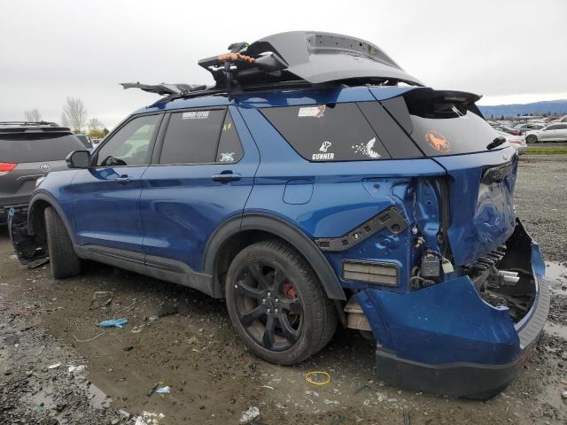 1FM5K8GCXNGA41504 - 2022 FORD EXPLORER ST BLUE photo 2