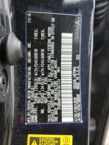 5TDKKRFH5GS187313 - 2016 TOYOTA HIGHLANDER XLE BLACK photo 13