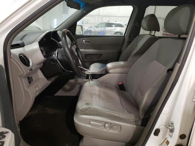 5FNYF48479B026853 - 2009 HONDA PILOT EX WHITE photo 7