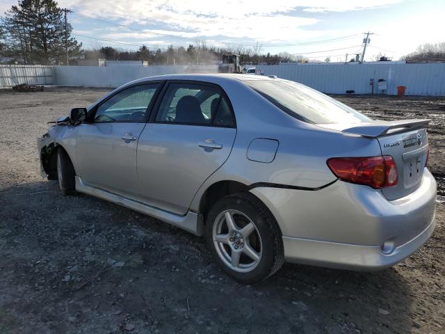 1NXBU4EE0AZ226098 - 2010 TOYOTA COROLLA BASE SILVER photo 2
