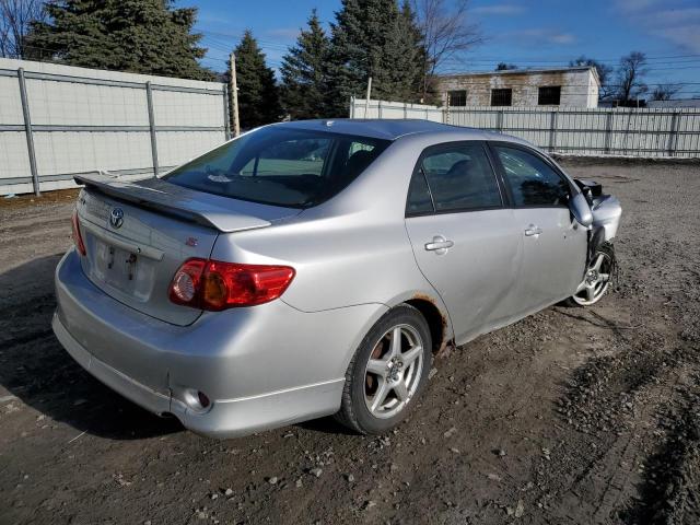 1NXBU4EE0AZ226098 - 2010 TOYOTA COROLLA BASE SILVER photo 3