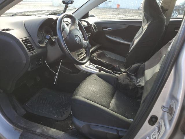 1NXBU4EE0AZ226098 - 2010 TOYOTA COROLLA BASE SILVER photo 7